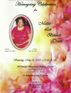 Mattie Travis Obituary